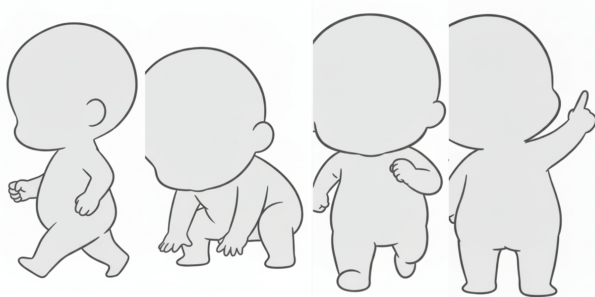 【無料配布】散歩中の子どものポーズ集— copainter ユーザーは商用可・無償で利用可