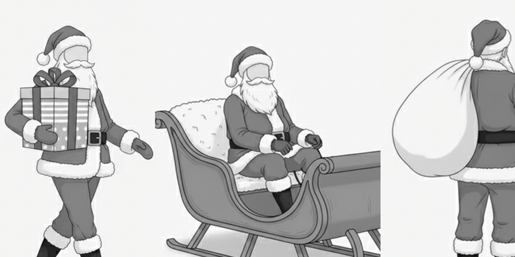 [Free Download] Santa Claus Pose Pack — Commercial Use Allowed (Free) for copainter Users