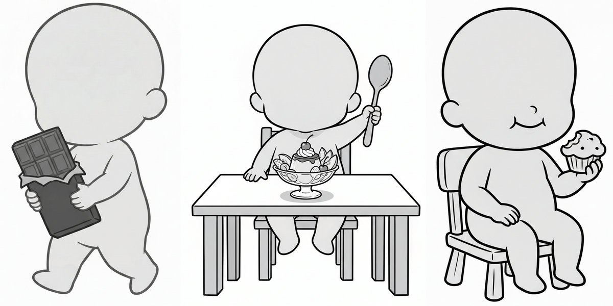 【Free Download】Pose Reference Pack: Sweets & Kids — Copainter Users: Free to Use, Commercial Use Allowed