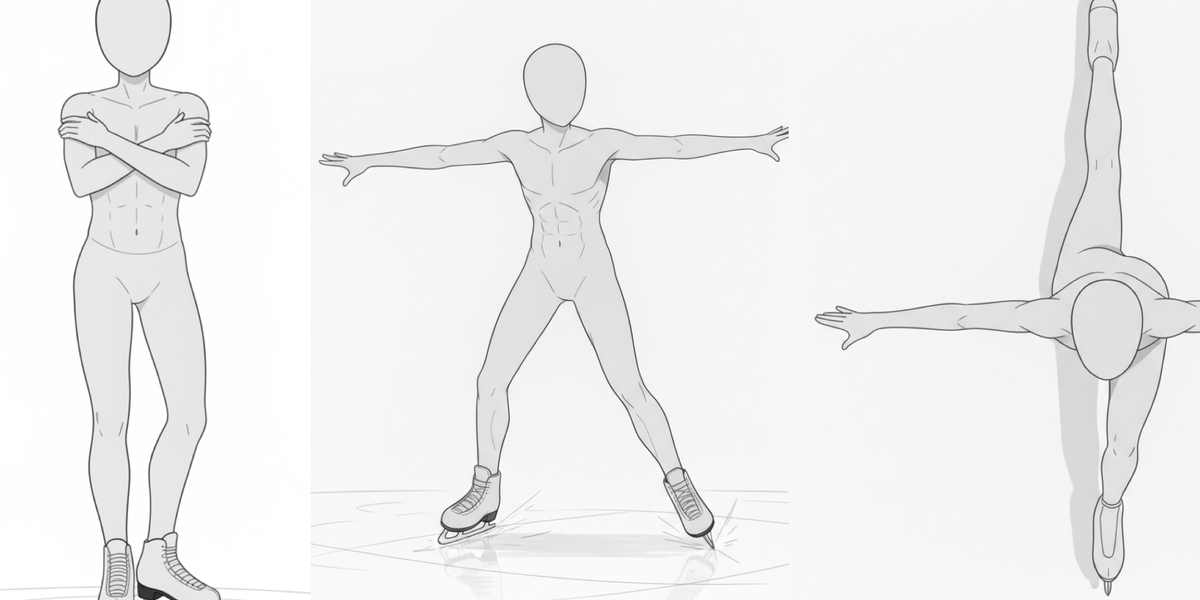 【Free Download】Pose Reference Pack: Men Skating — Copainter Users: Free to Use, Commercial Use Allowed
