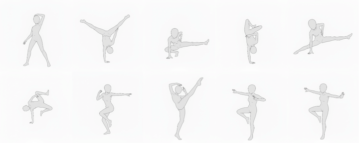 [Free Download] Dance Signature Pose Collection — copainter users may use it commercially and free of charge
