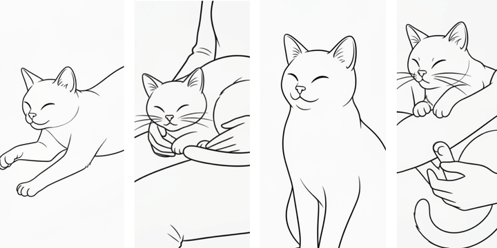 [Free Download] Cat Pose Pack (3) — Free for copainter users, commercial use permitted.